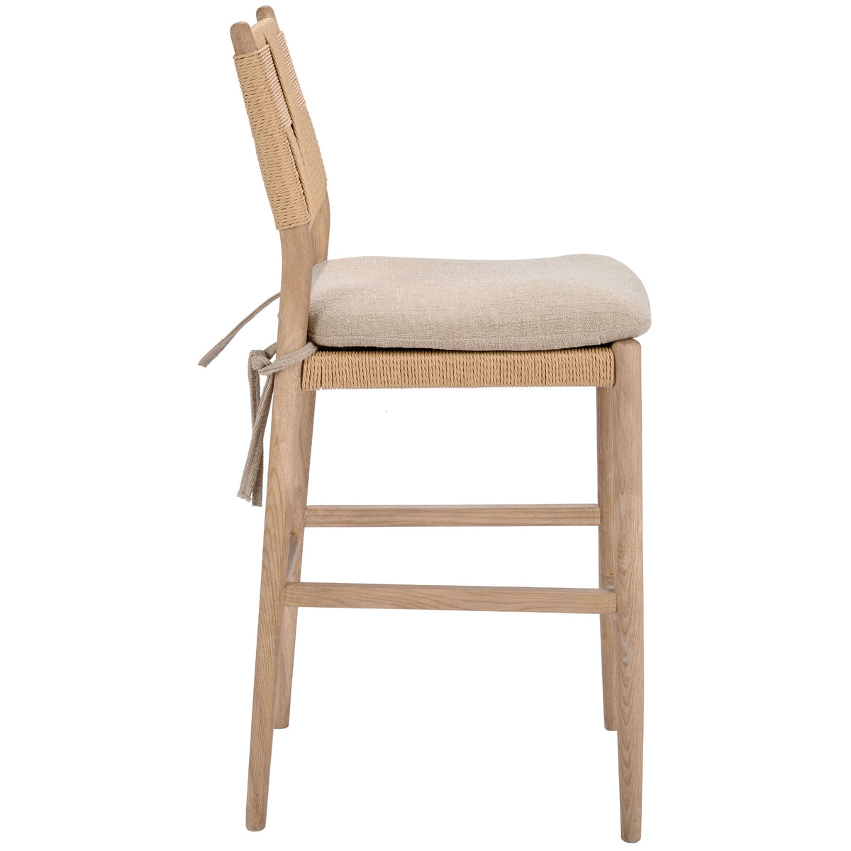 Radford Counter Stool with Fabric Seat Cusion Keiichi