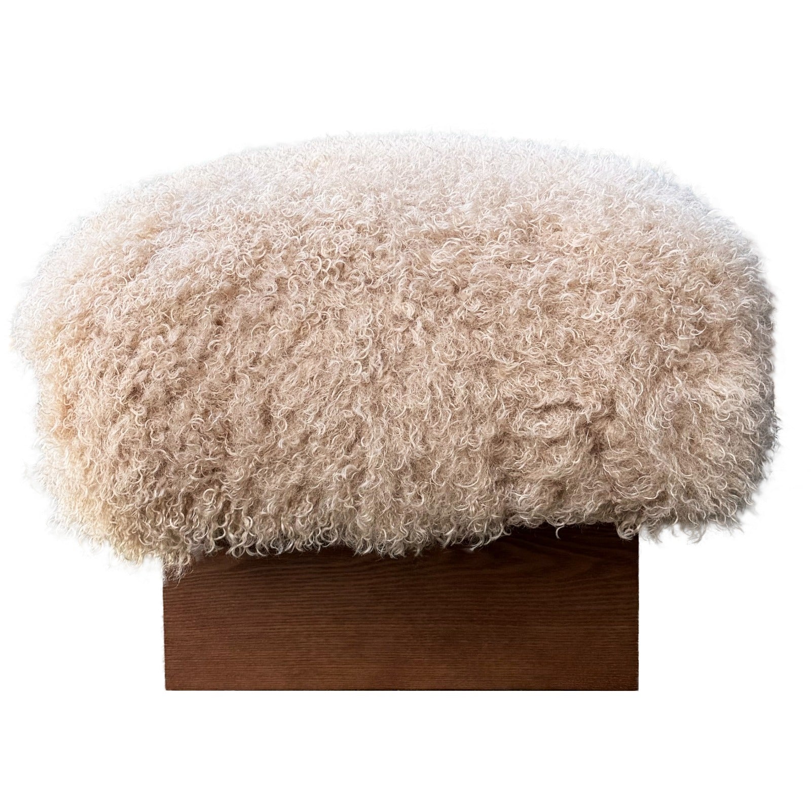Pebworth Bench in Faux Mongolian Fur Keiichi