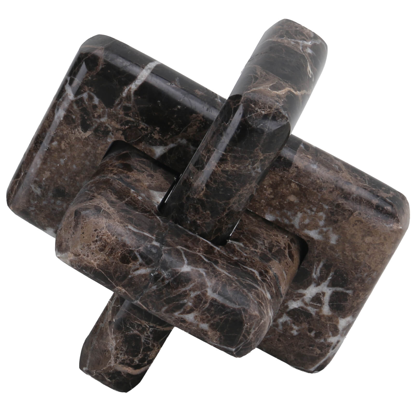 Loop Sculpture in Coffee Marble - Large by Keiichi