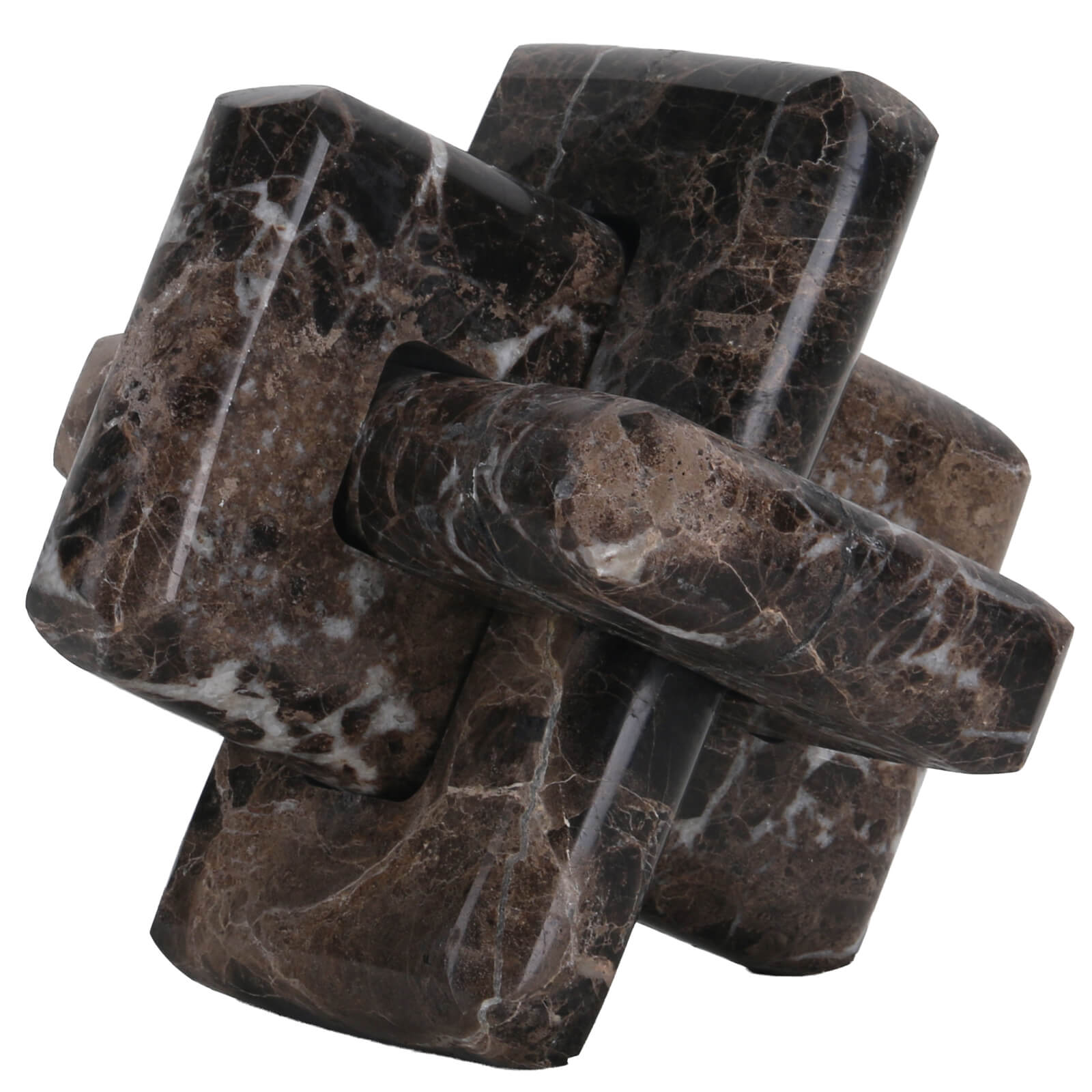Loop Sculpture in Coffee Marble - Large by Keiichi