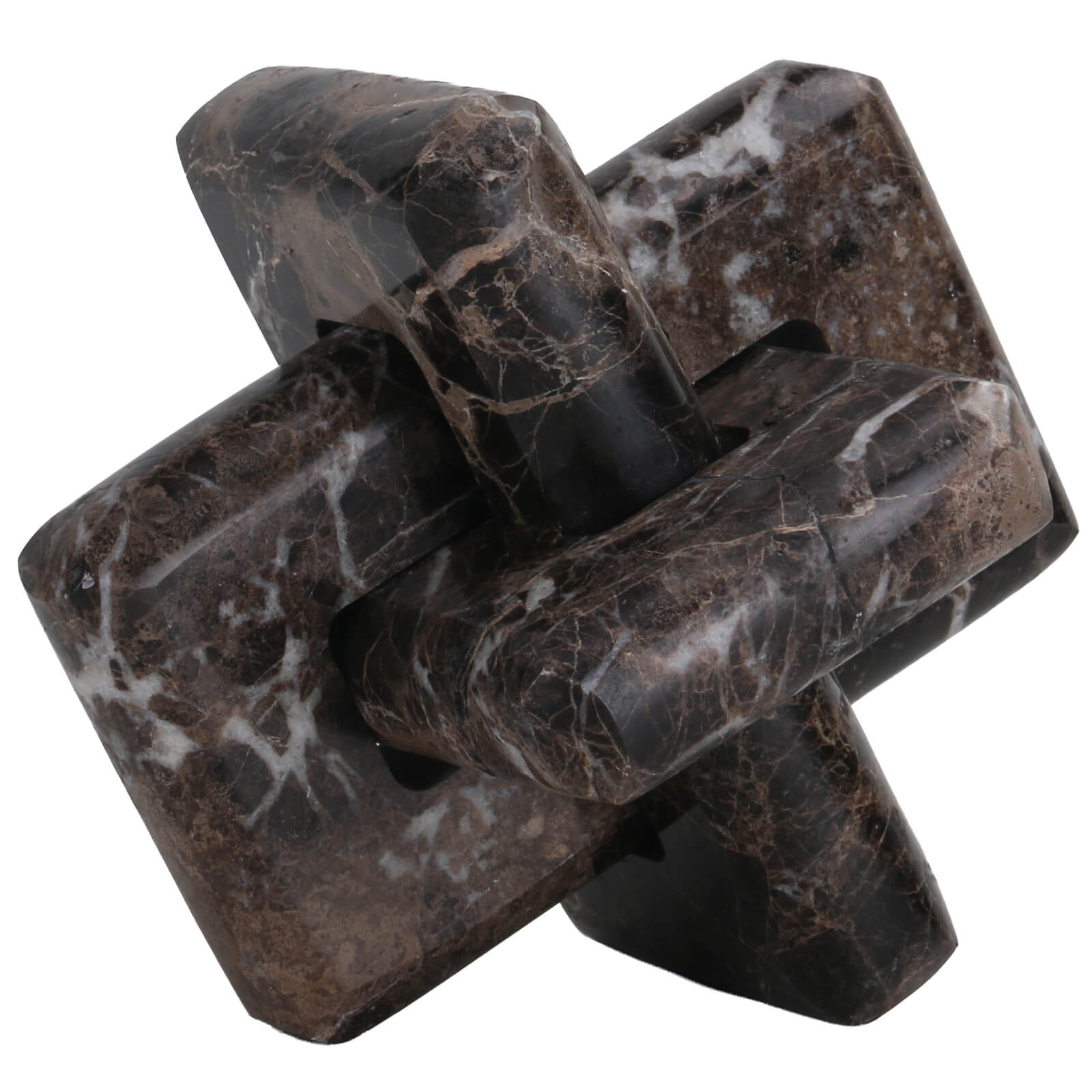 Loop Sculpture in Coffee Marble - Large by Keiichi