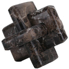Loop Sculpture in Coffee Marble - Large by Keiichi