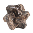 Loop Sculpture in Coffee Marble - Small by Keiichi