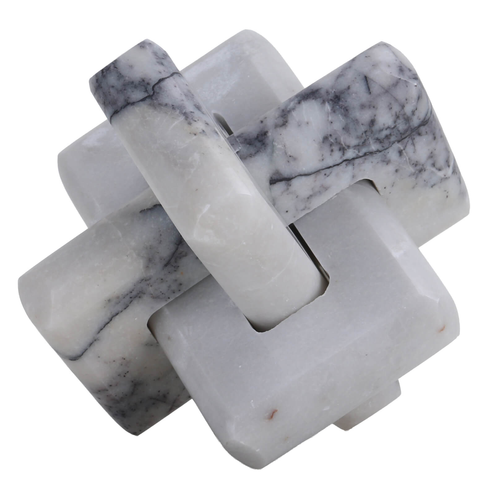 Loop Sculpture in Grey Marble - Large by Keiichi