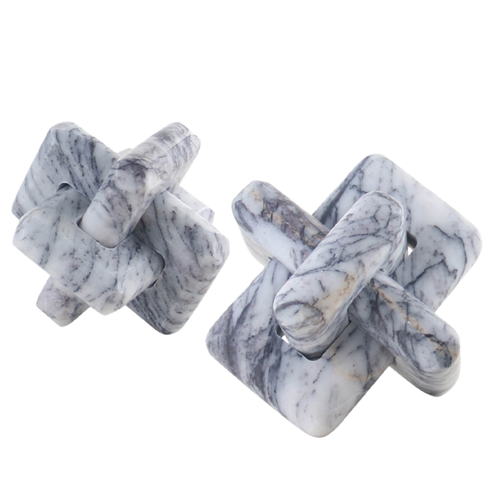 Loop Sculpture in Grey Marble - Small by Keiichi