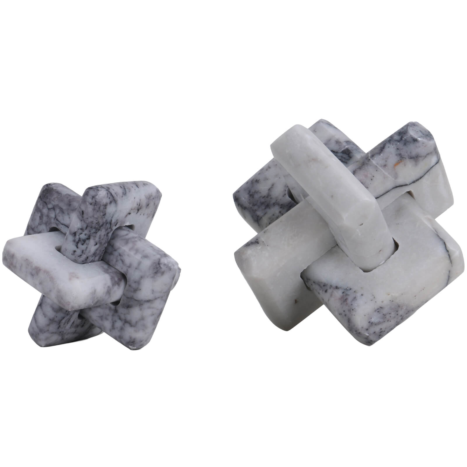 Loop Sculpture in Grey Marble - Small by Keiichi