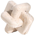 Loop Sculpture in Beige Stone - Large by Keiichi