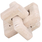 Loop Sculpture in Beige Stone - Large by Keiichi
