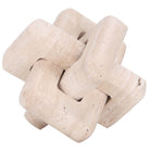 Loop Sculpture in Beige Stone - Large by Keiichi