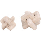 Loop Sculpture in Beige Stone - Large by Keiichi