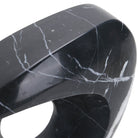 Geometric Sculpture in Black Marble by Keiichi