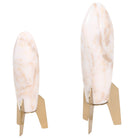 Rocket Sculpture in White Marble - Large by Keiichi