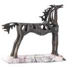 Horse Sculpture in Dark Bronze by Keiichi