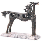 Horse Sculpture in Dark Bronze by Keiichi
