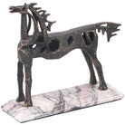 Horse Sculpture in Dark Bronze by Keiichi