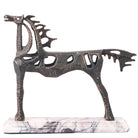 Horse Sculpture in Dark Bronze by Keiichi