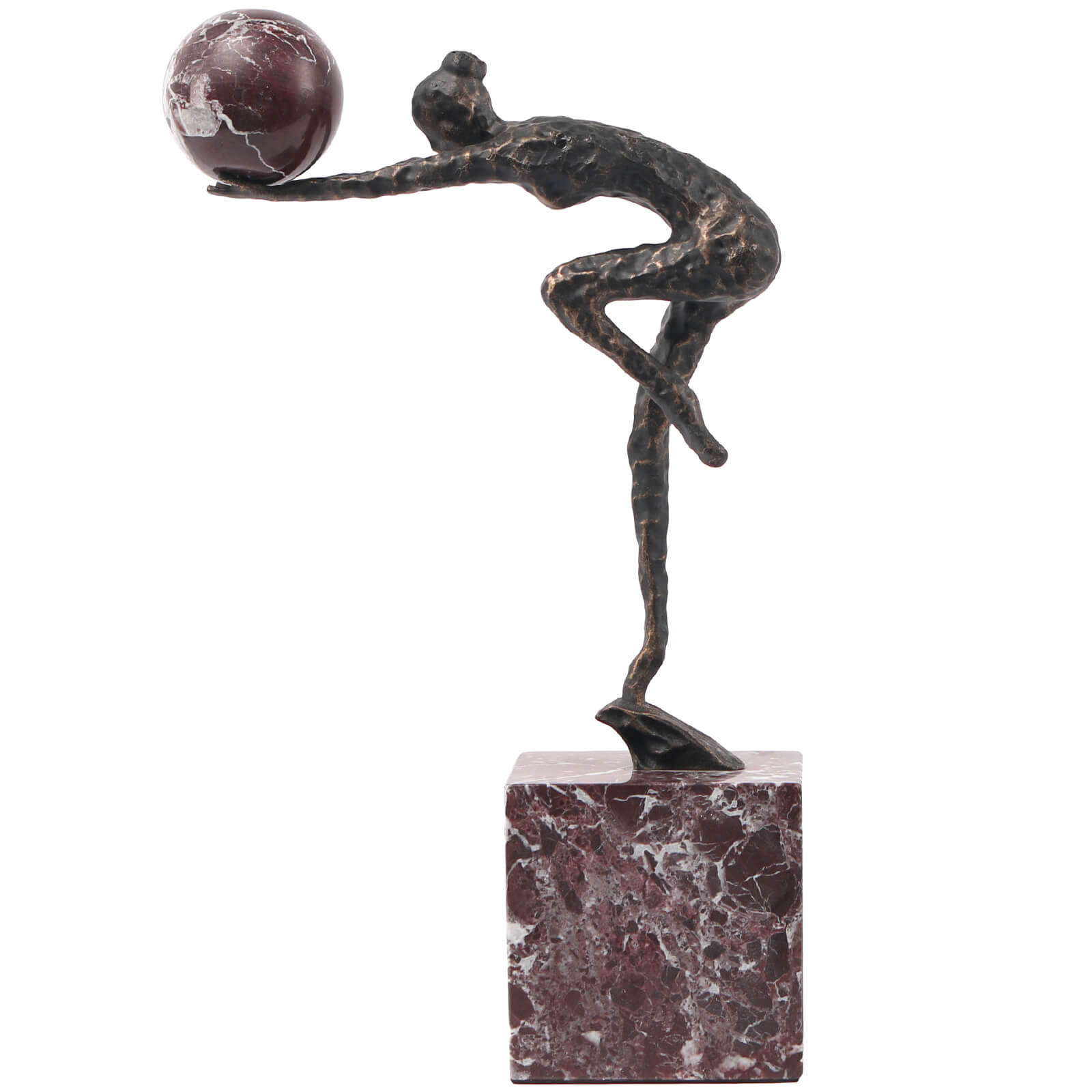 Global Desktop Sculpture in Dark Bronze by Keiichi