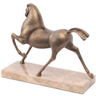 Flying Horse Sculpture in Gold by Keiichi