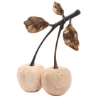Cherry Ornament in Travertine by Keiichi