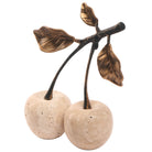 Cherry Ornament in Travertine by Keiichi