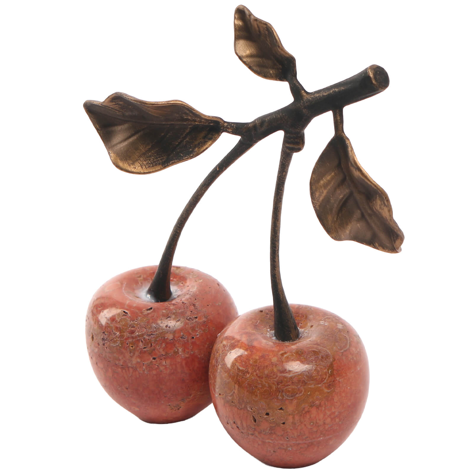 Cherry Ornament in Red Marble by Keiichi