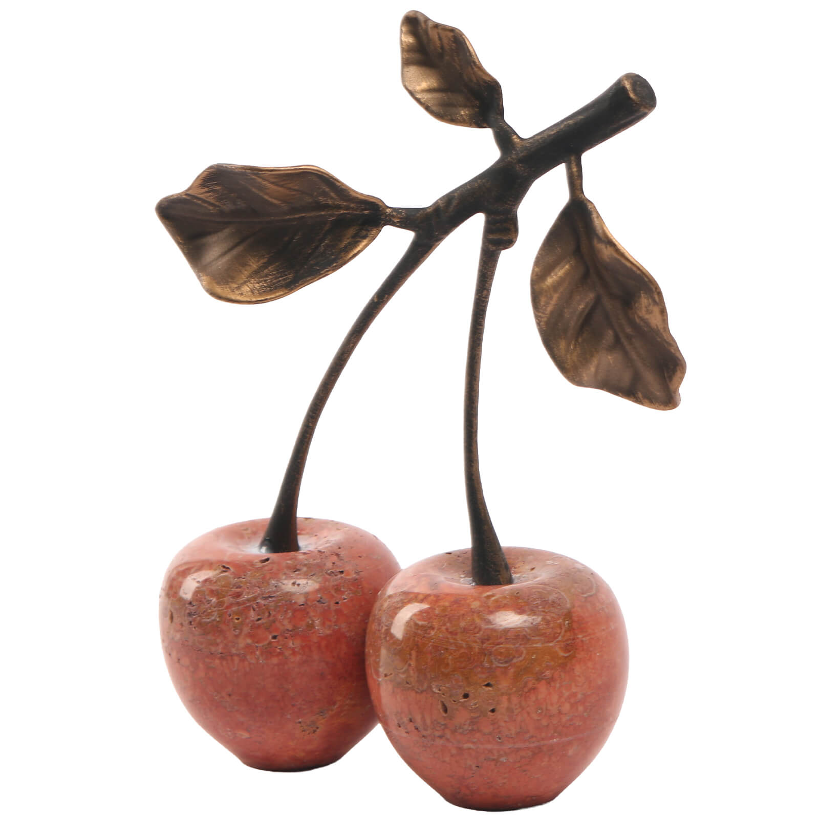 Cherry Ornament in Red Marble by Keiichi