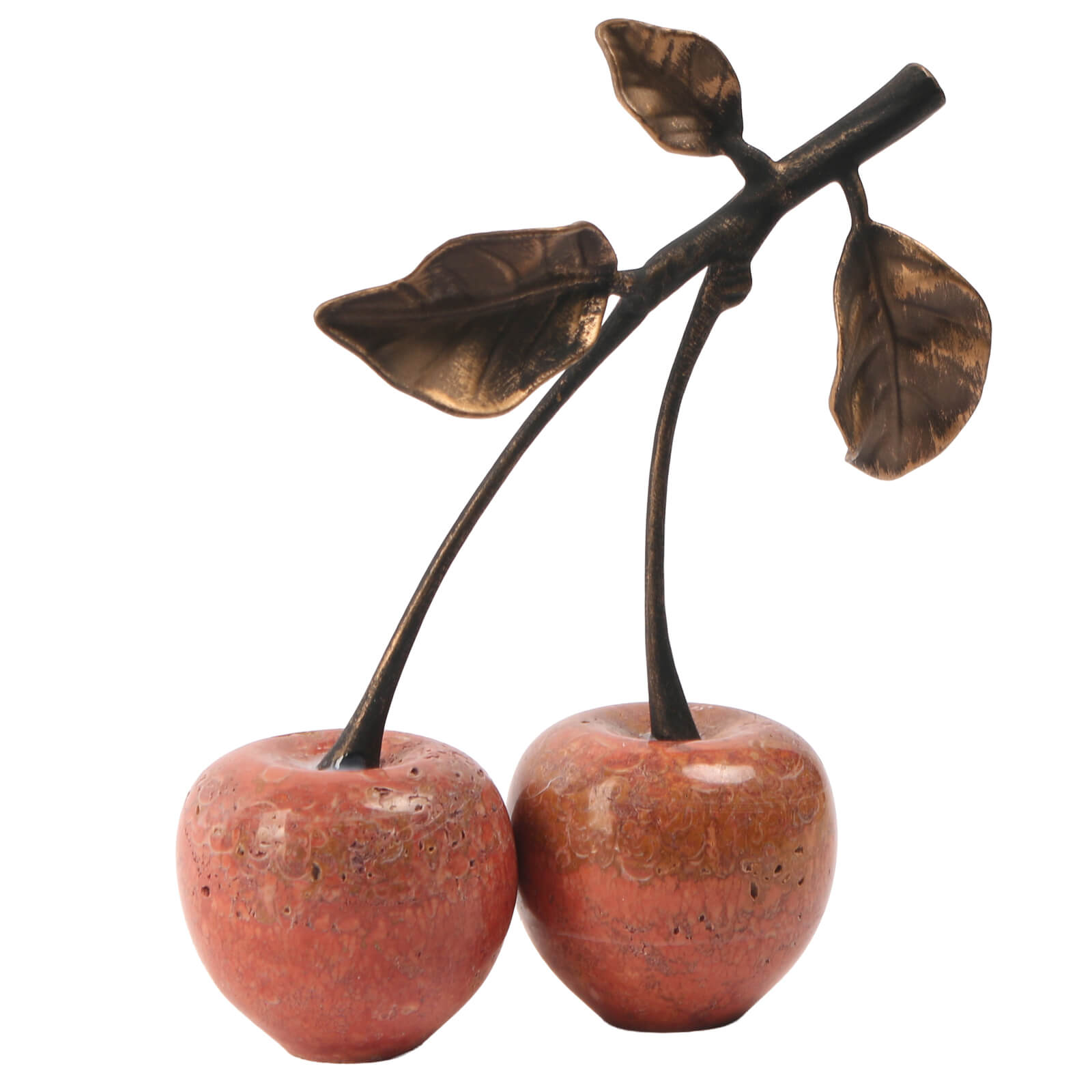 Cherry Ornament in Red Marble by Keiichi