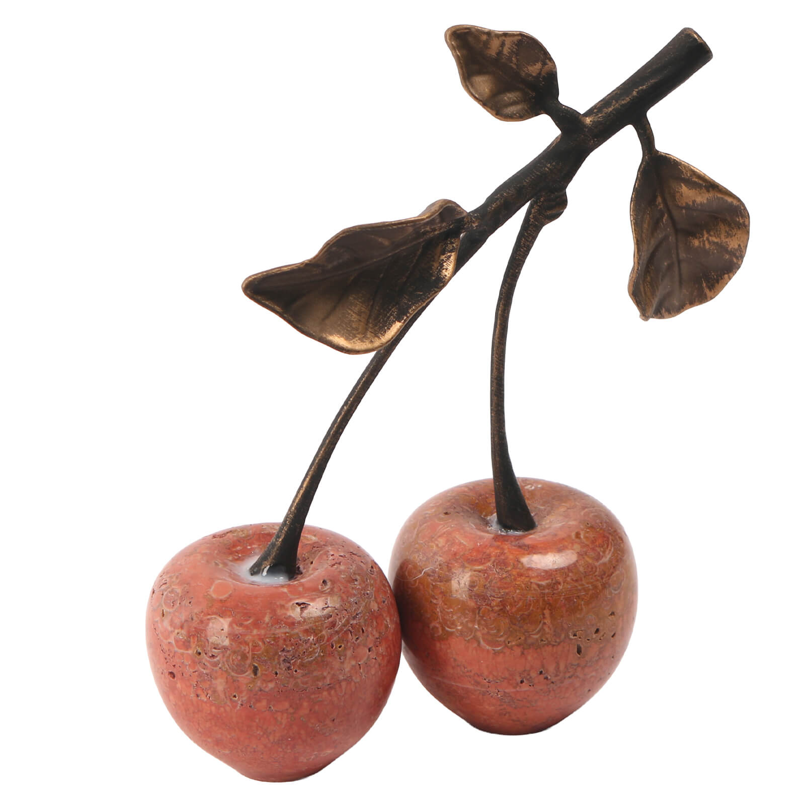Cherry Ornament in Red Marble by Keiichi