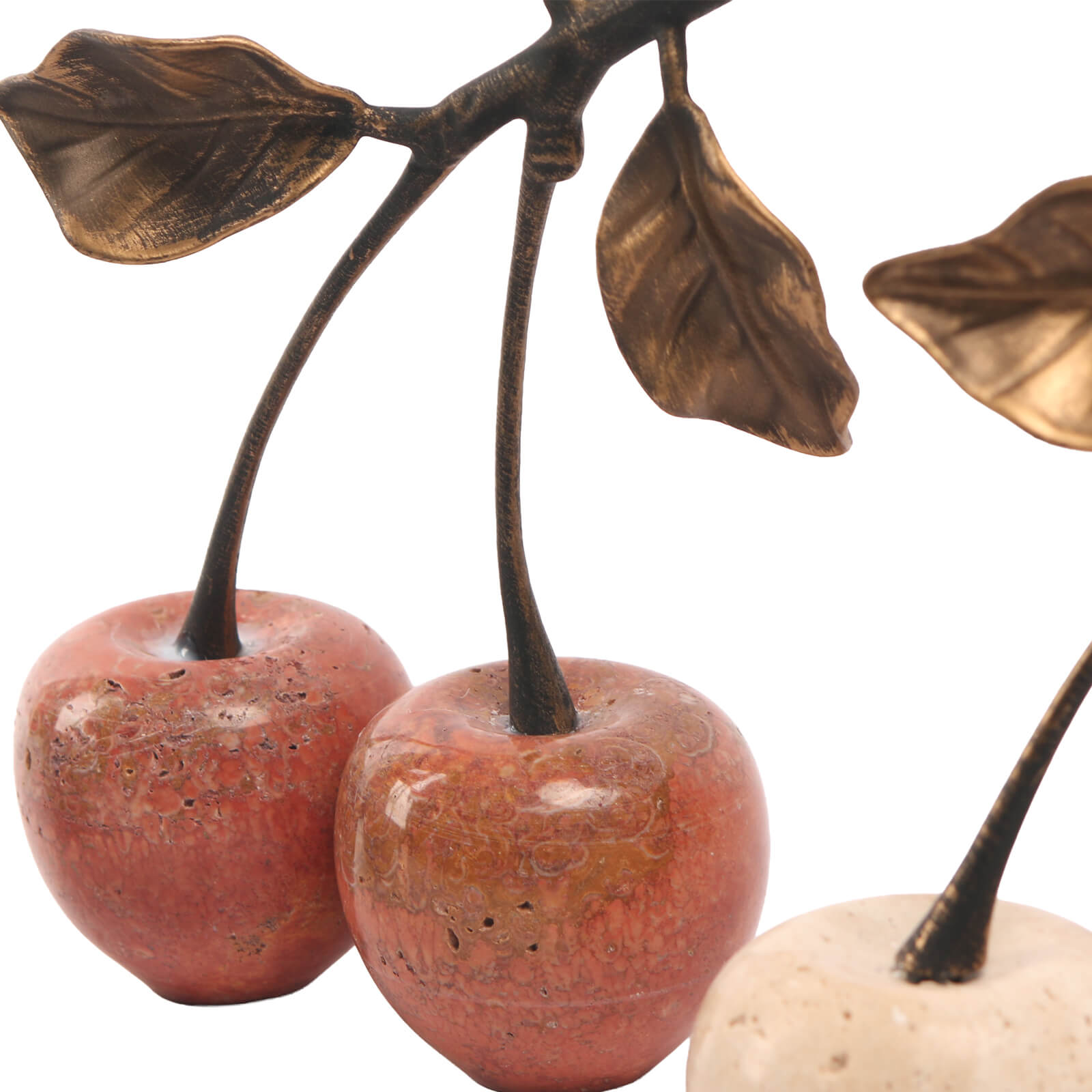 Cherry Ornament in Red Marble by Keiichi