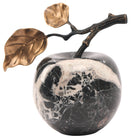 Apple Ornament in Bulgari Black Marble by Keiichi