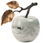 Apple Ornament in Green Marble by Keiichi