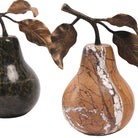 Pear Ornament in Golden Bronze Marble by Keiichi