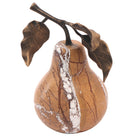 Pear Ornament in Golden Bronze Marble by Keiichi