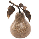 Pear Ornament in Brown Marble by Keiichi
