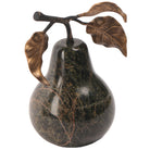 Pear Ornament in Forest Green Marble by Keiichi