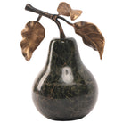 Pear Ornament in Forest Green Marble by Keiichi