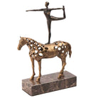 Dancing Balance Sculpture in Gold by Keiichi