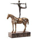 Dancing Balance Sculpture in Gold by Keiichi