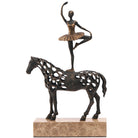 Dancing Balance Sculpture in Dark Bronze by Keiichi