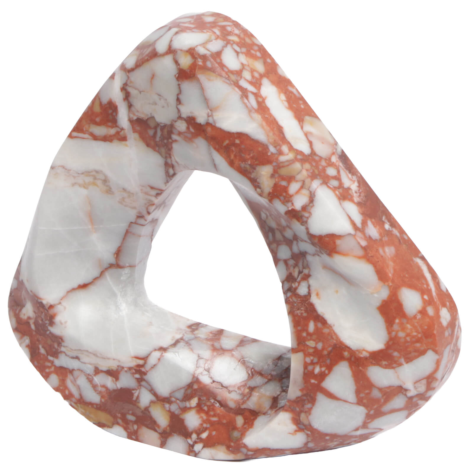 Rosso Loop Abstract Art Ornament by Keiichi