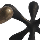 Organic Geometry Sculpture in Black Bronze by Keiichi