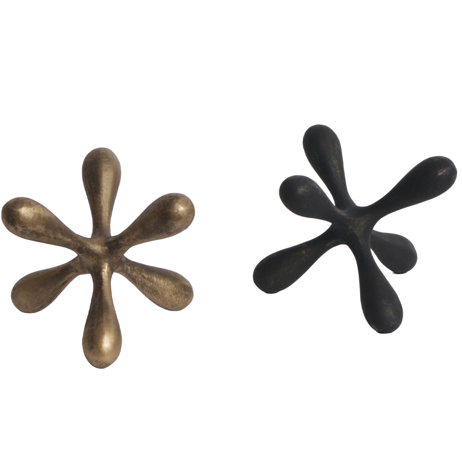 Organic Geometry Sculpture in Black Bronze by Keiichi