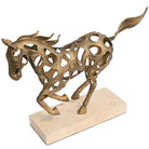 Running Hollow Horse Sculpture by Keiichi