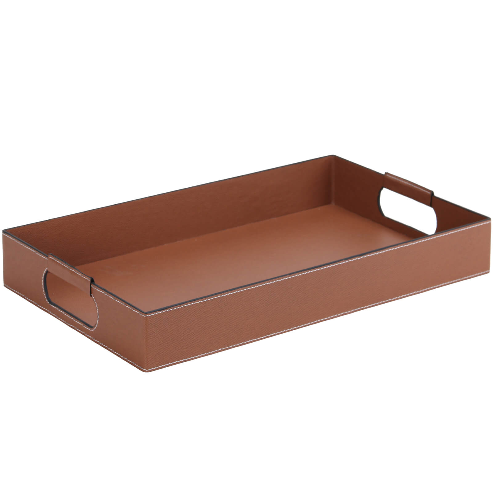 Vale Rectangular Leather Tray by Keiichi