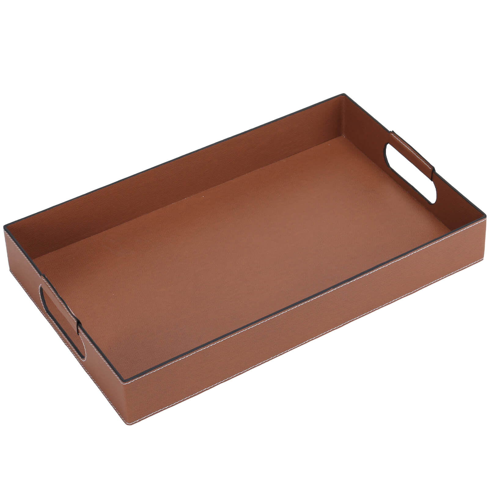 Vale Rectangular Leather Tray by Keiichi