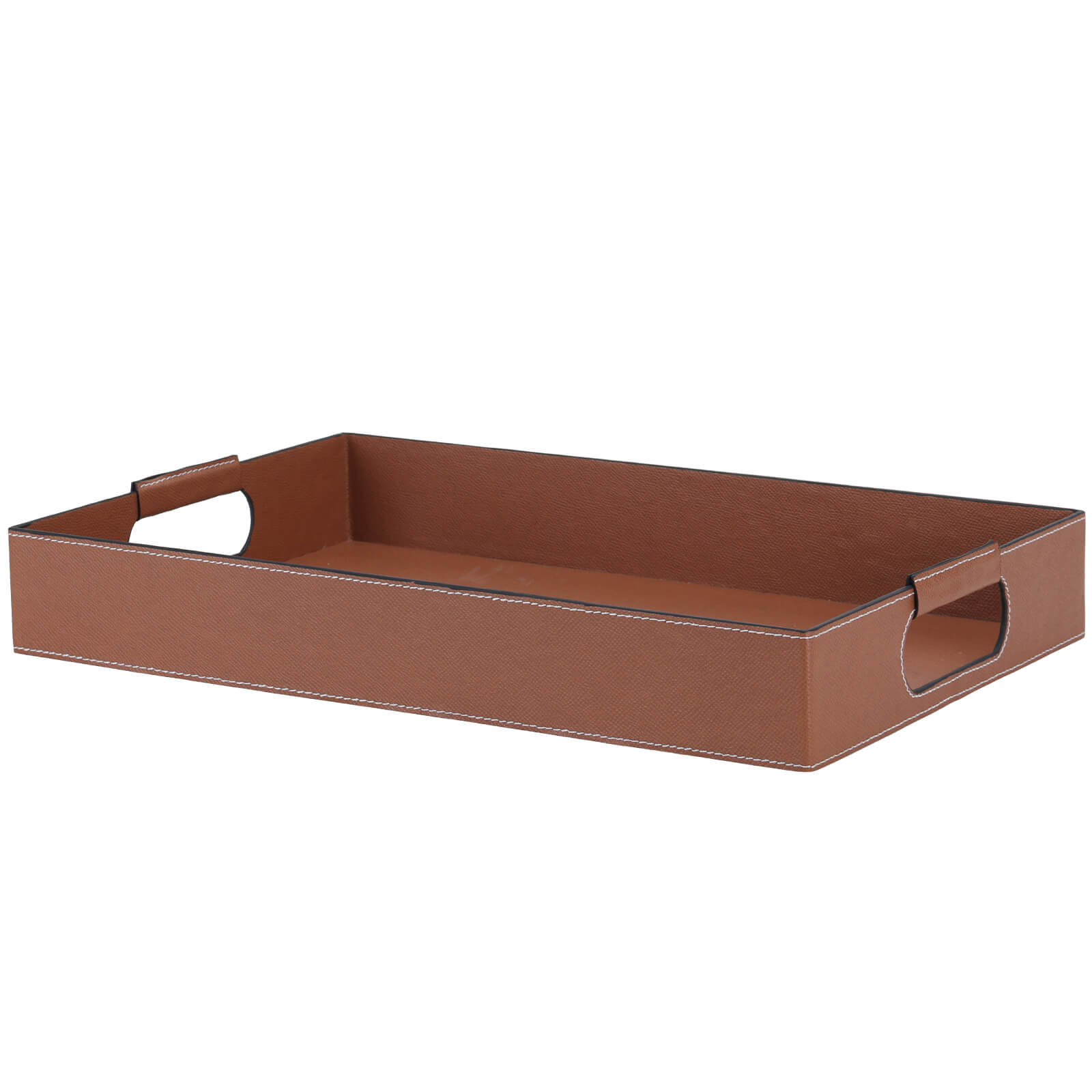 Vale Rectangular Leather Tray by Keiichi