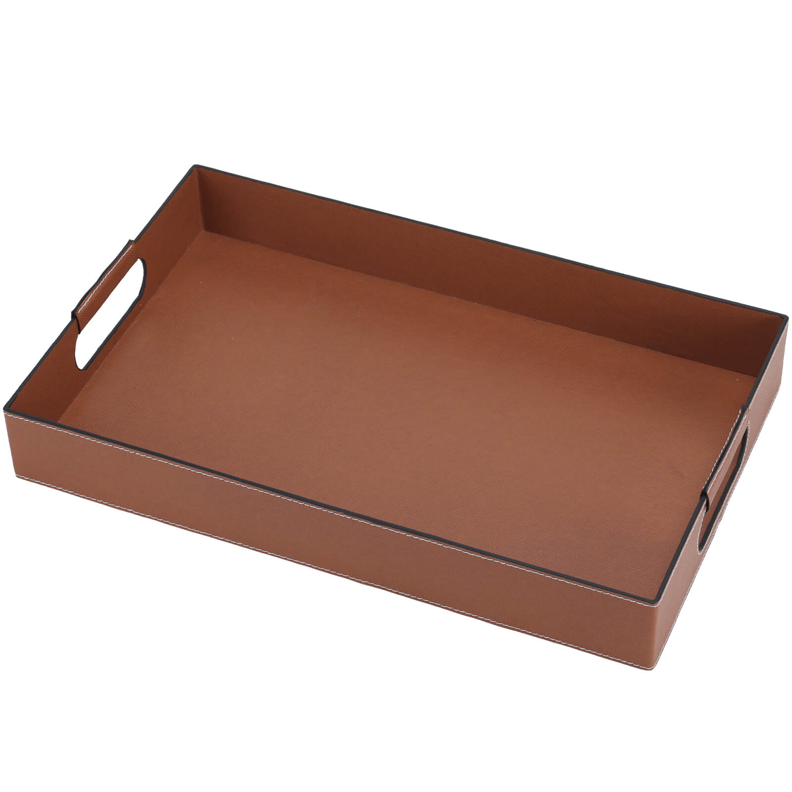 Vale Rectangular Leather Tray by Keiichi