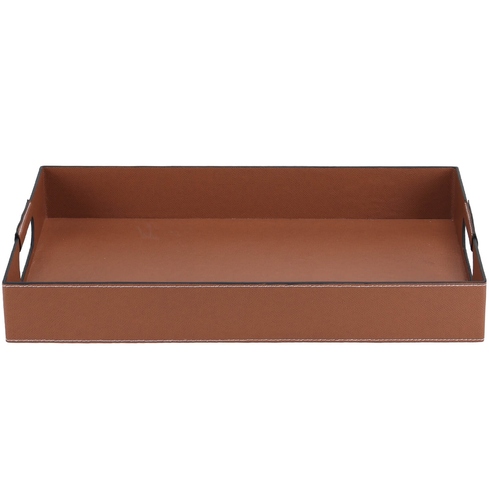 Vale Rectangular Leather Tray by Keiichi