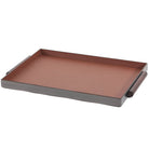 Rectangular Leather Tray With Handle by Keiichi