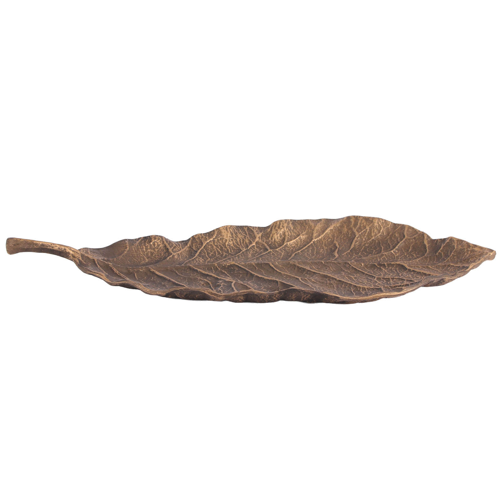 Leaf Tray in Golden Bronze by Keiichi
